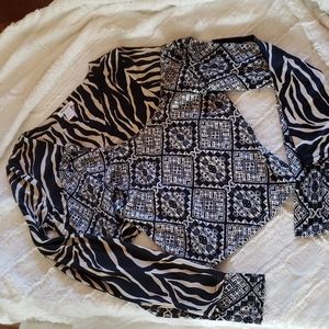 2 long sleeve crop tops